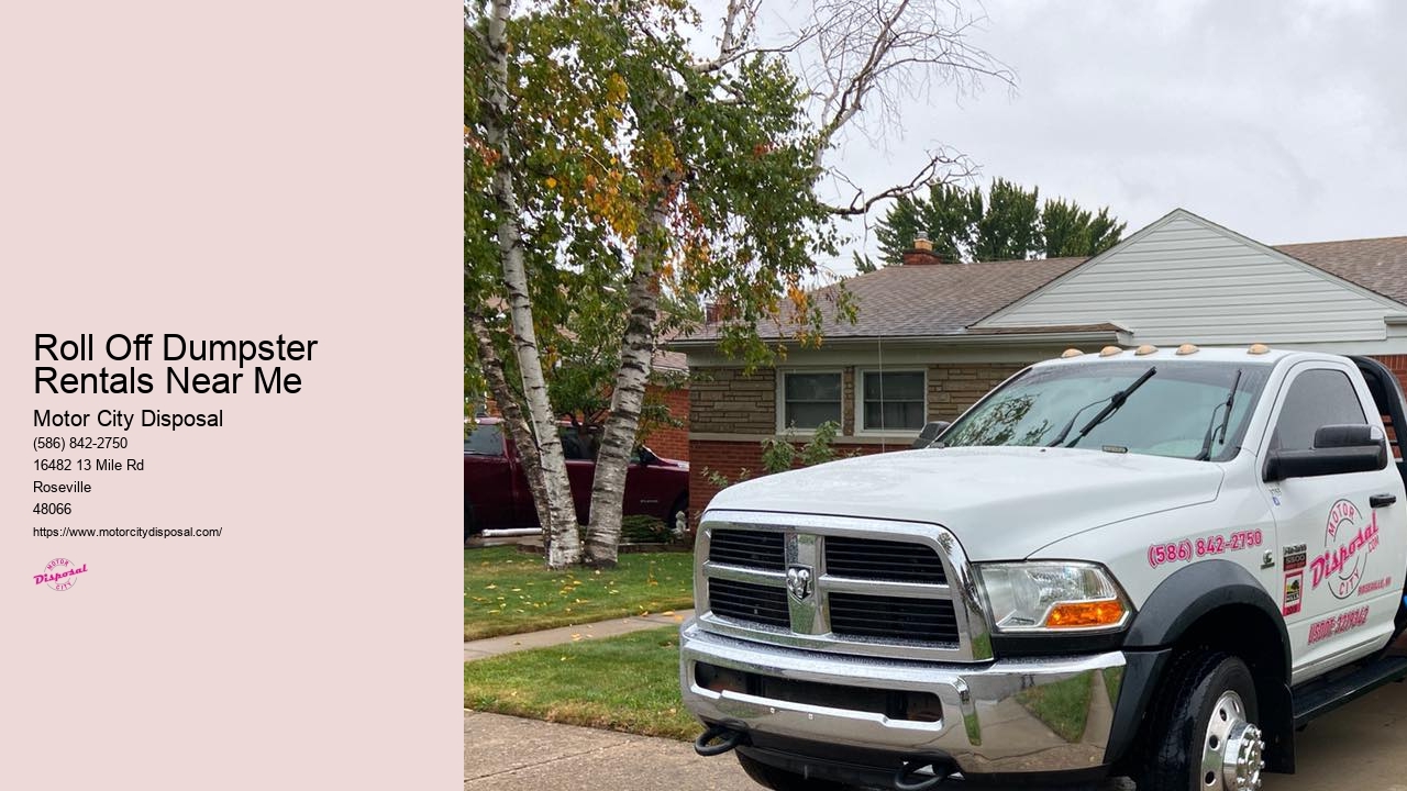 Roll Off Dumpster Rentals Near Me